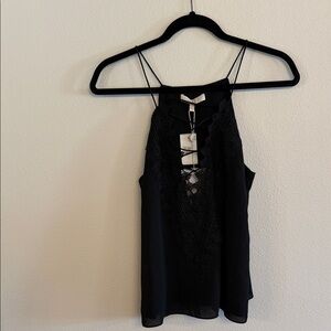 Wayf Black Lace Detail Camisole